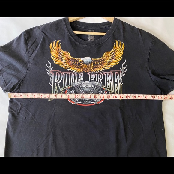 Ride Free Motorcycle T-Shirt Double Sided Eagle - Picture 10 of 11